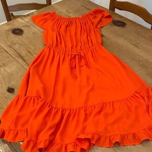Mossimo Supply Co. Orange Midi Dress